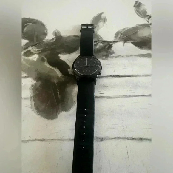 Marc By Marc Jacobs Black Leather Watch - Picture 9 of 10